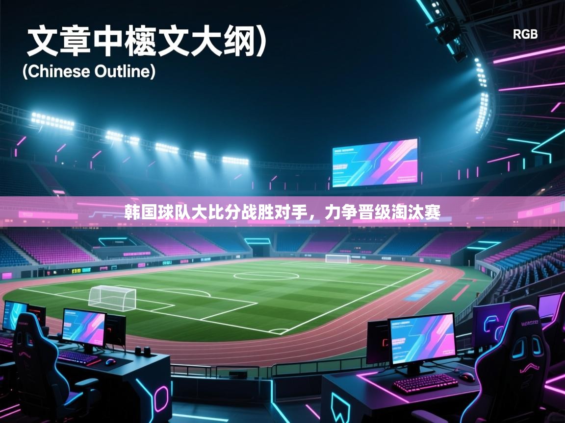 韩国球队大比分战胜对手,力争晋级淘汰赛 第1张